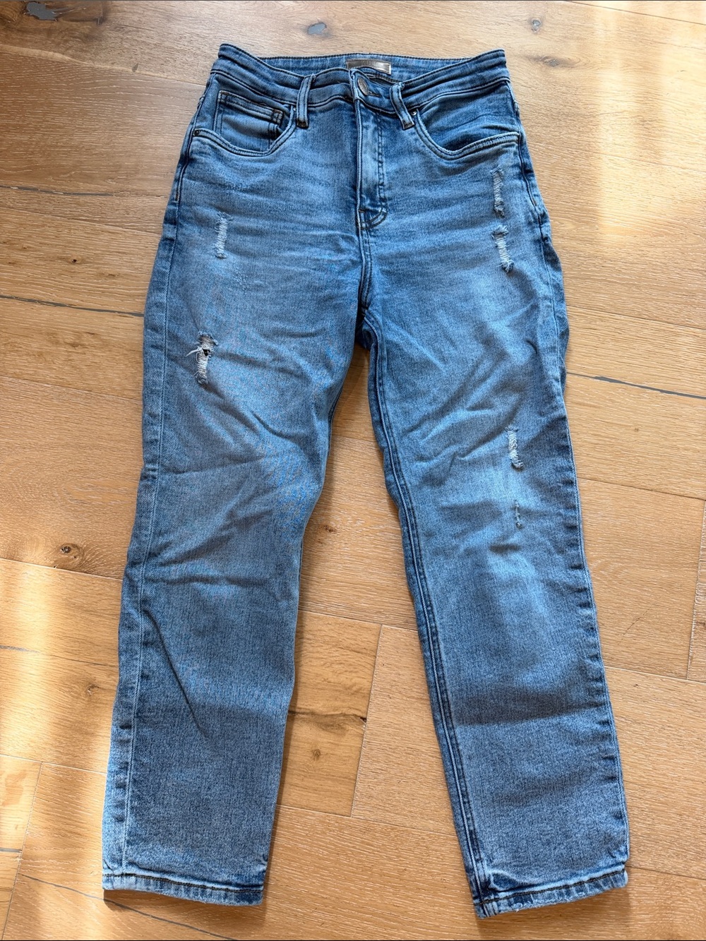 KUT FROM THE KLOTH Classic Blue High-Rise Mom Jeans